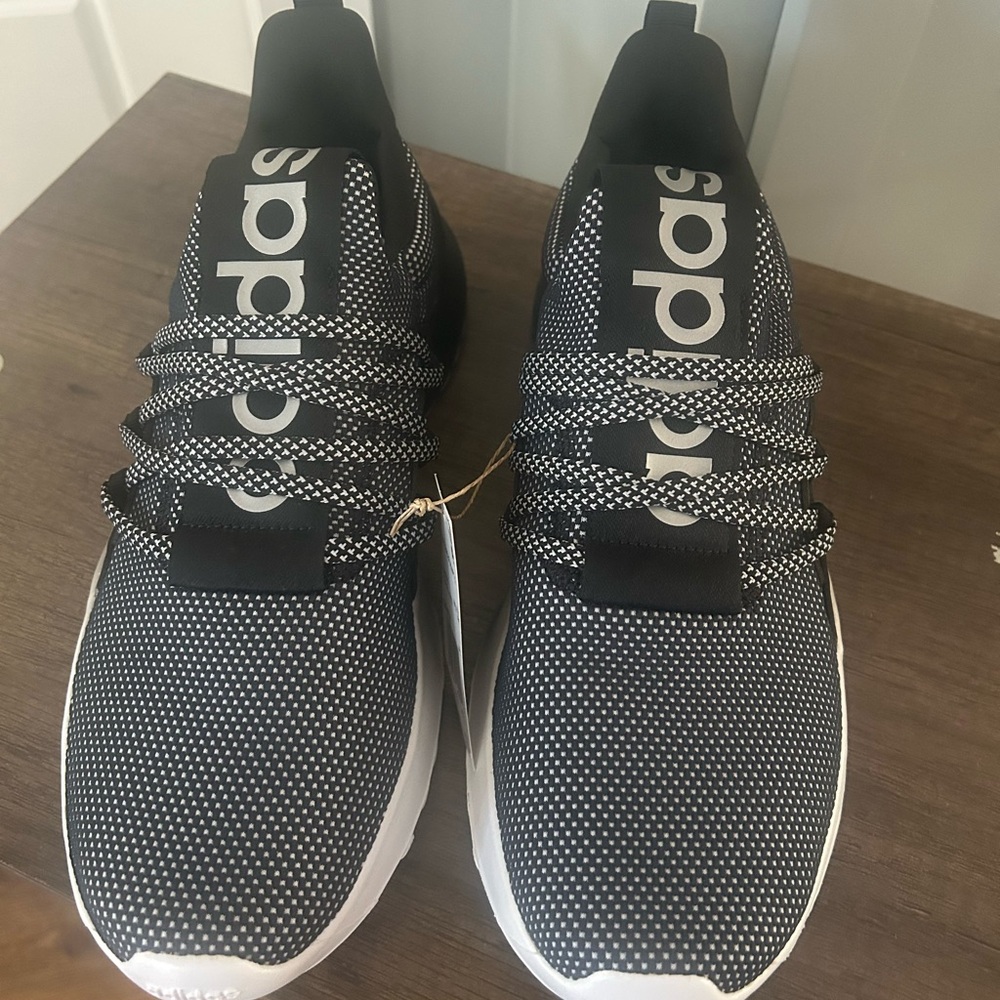 Adidas Lite Racer Adapt Black and White Shoes